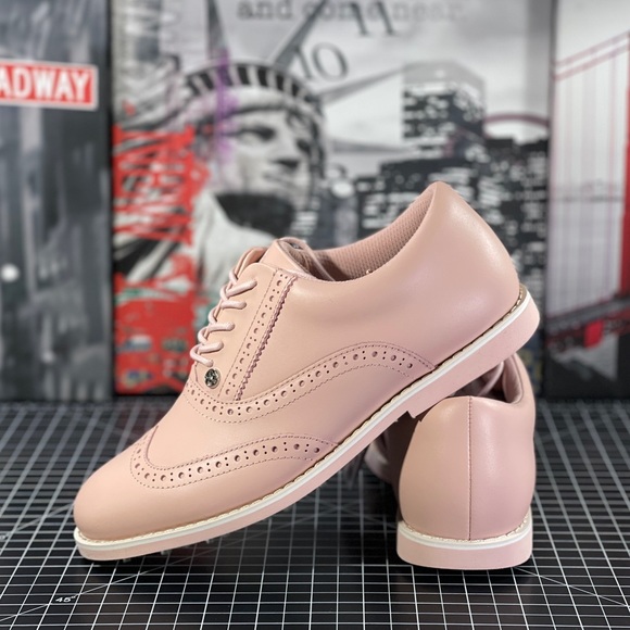 G/FORE G4 Womens 8.5 Brogue Gallivanter Golf Shoes Blush Pink Longwing NEW - Picture 8 of 13